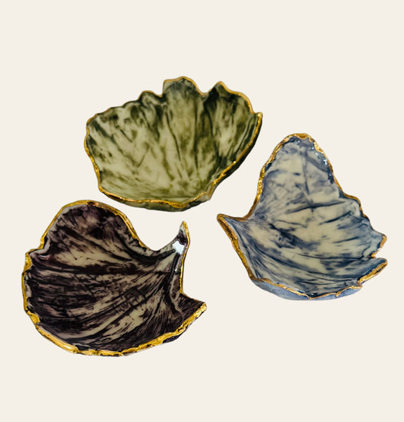Decorative ginkgo dishes
