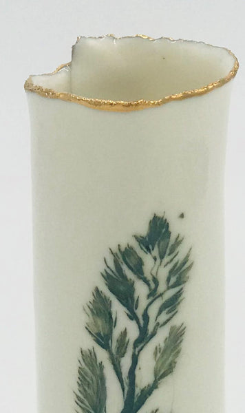 Porcelain single stem vase