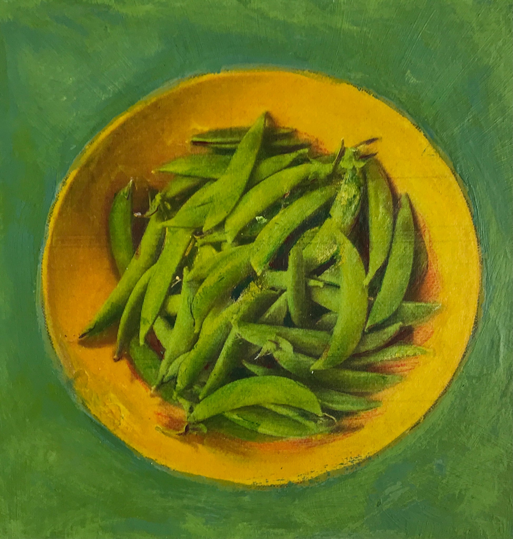 Contemporary still life - Fruit and Vegetable Portraits - garden peas