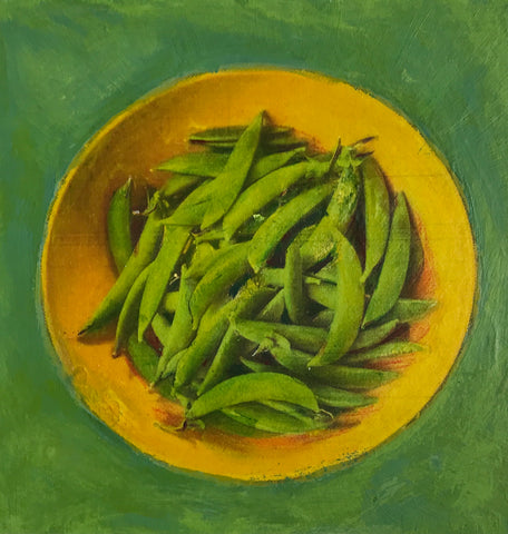 Contemporary still life - Fruit and Vegetable Portraits - garden peas